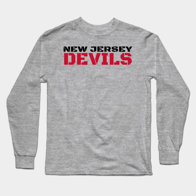 nj devils Long Sleeve T-Shirt by Alsprey31_designmarket